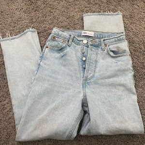 Zara straight leg jeans pants